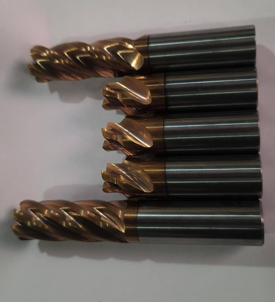Genuine Pluto end mill cutters in different sizes